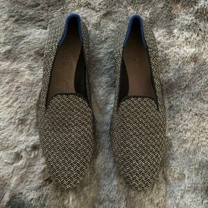 ROTHYS The Almond Loafer Sparkle Herringbone Size 9